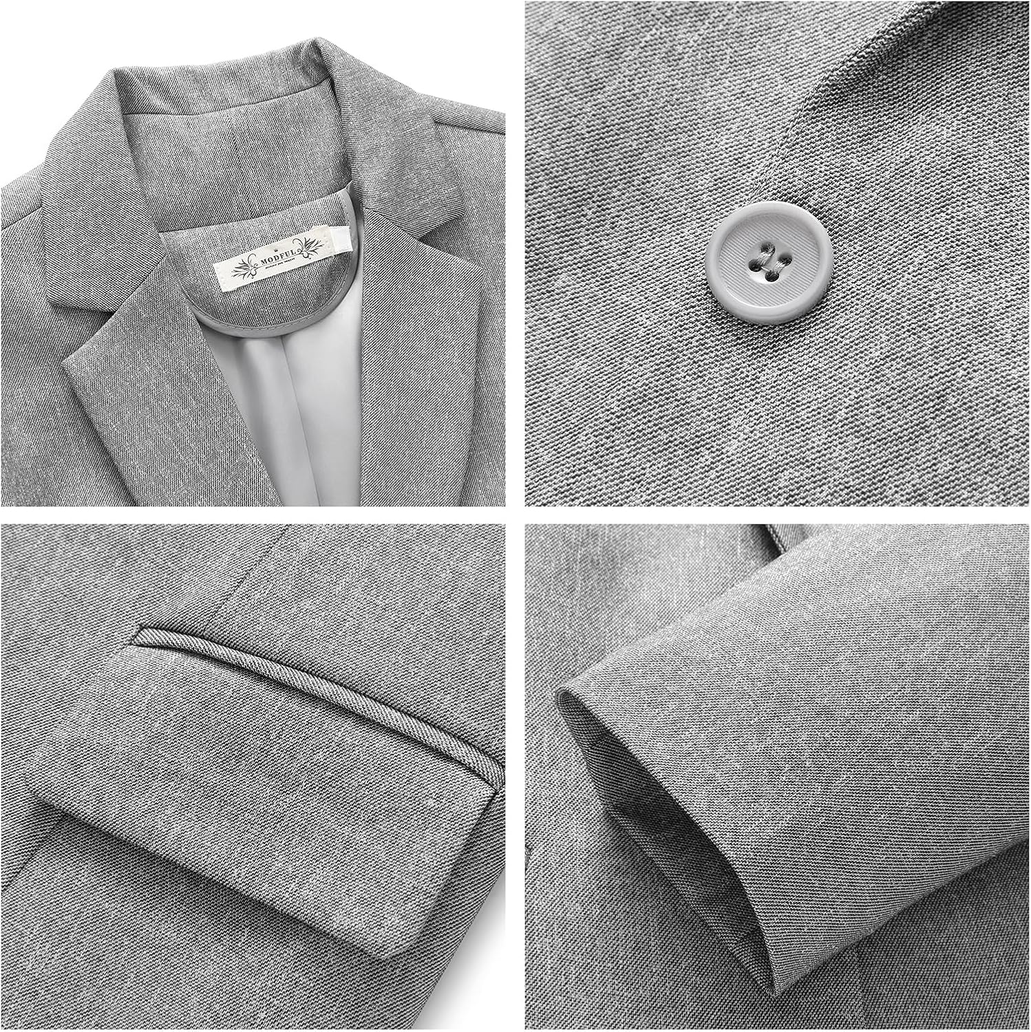 MODFUL Women's Professional 2 - Piece Business Pant Suit for Work