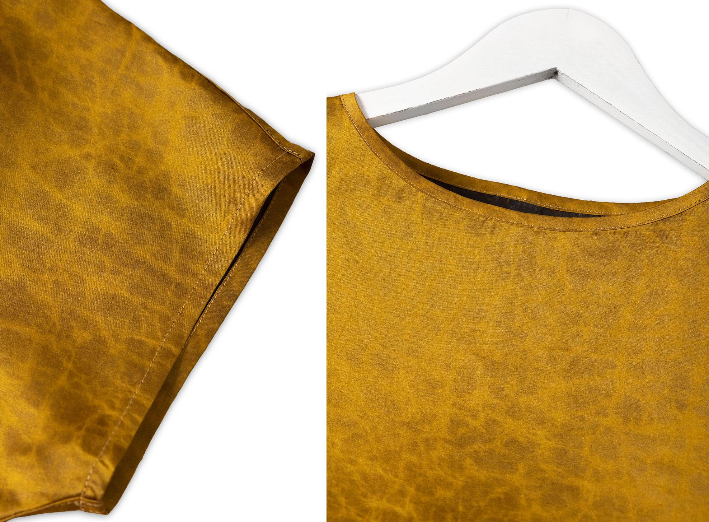 HangErFeng Elegancka szeroka bluzka z okrągłym dekoltem Premium Jedwabna Bluzka Crackle Teksturowana Bezszwowa Rękaw Top 618