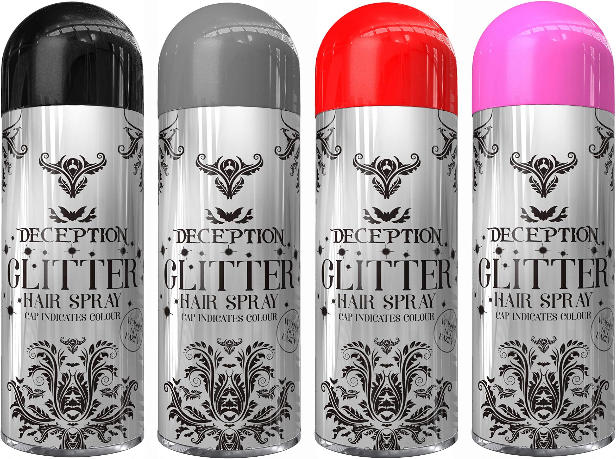 Paint Factory Deception Glitter Effect Hair Spray, 200 ml, Assorted Colours