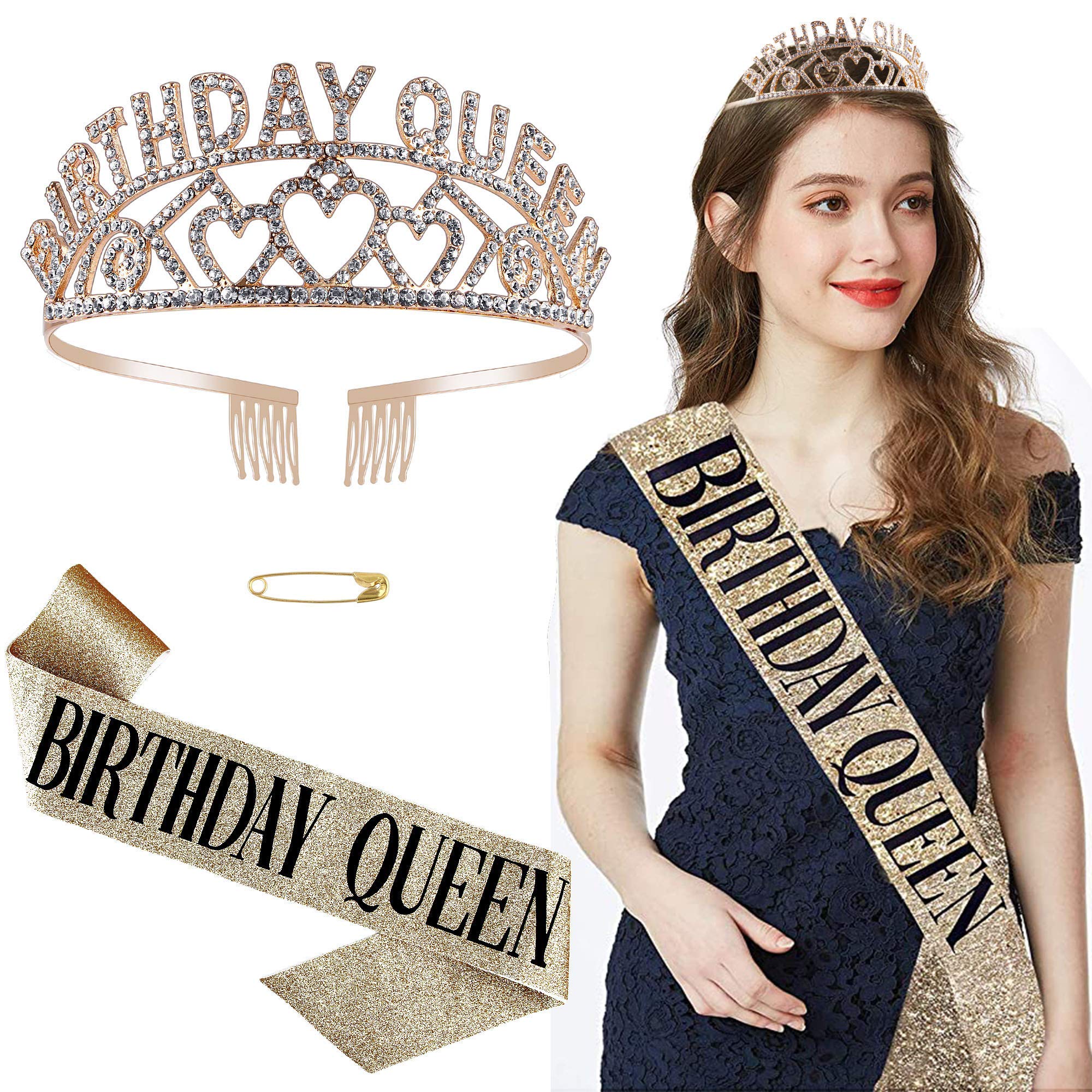 See full amazon price history chart for PALAY® Birthday Queen Tiara Sash, Rhinestone Crystal Crowns Kit - Silver Birthday Decorations Birthday Girl Party Supplies PALAY® Birthday Queen Tiara Sash, Rhinestone Crystal Crowns Kit - Silver Birthday Decorations Birthday Girl Party Supplies (B096KGKD5D) Amazon Price History, Amazon Price Tracker