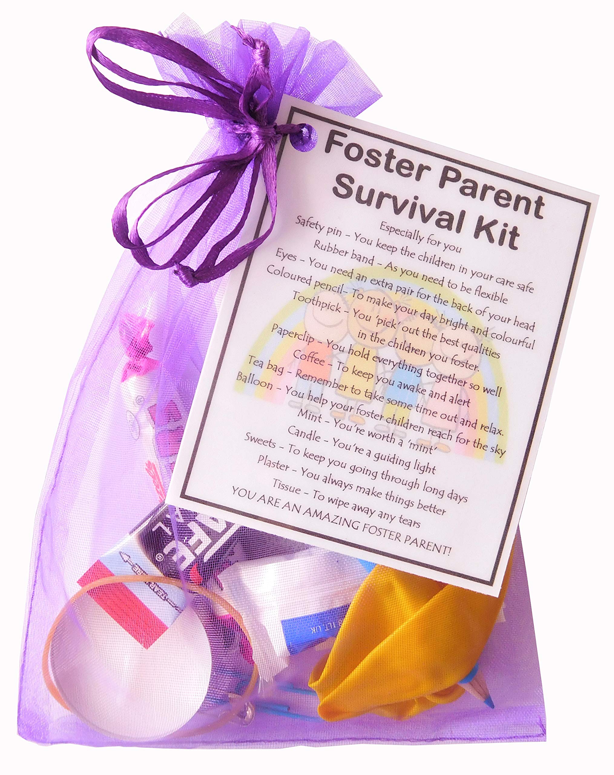 Smile Gifts Uk Purple Foster Parent Survival Kit - Novelty Gift For Foster Mum Or Dad