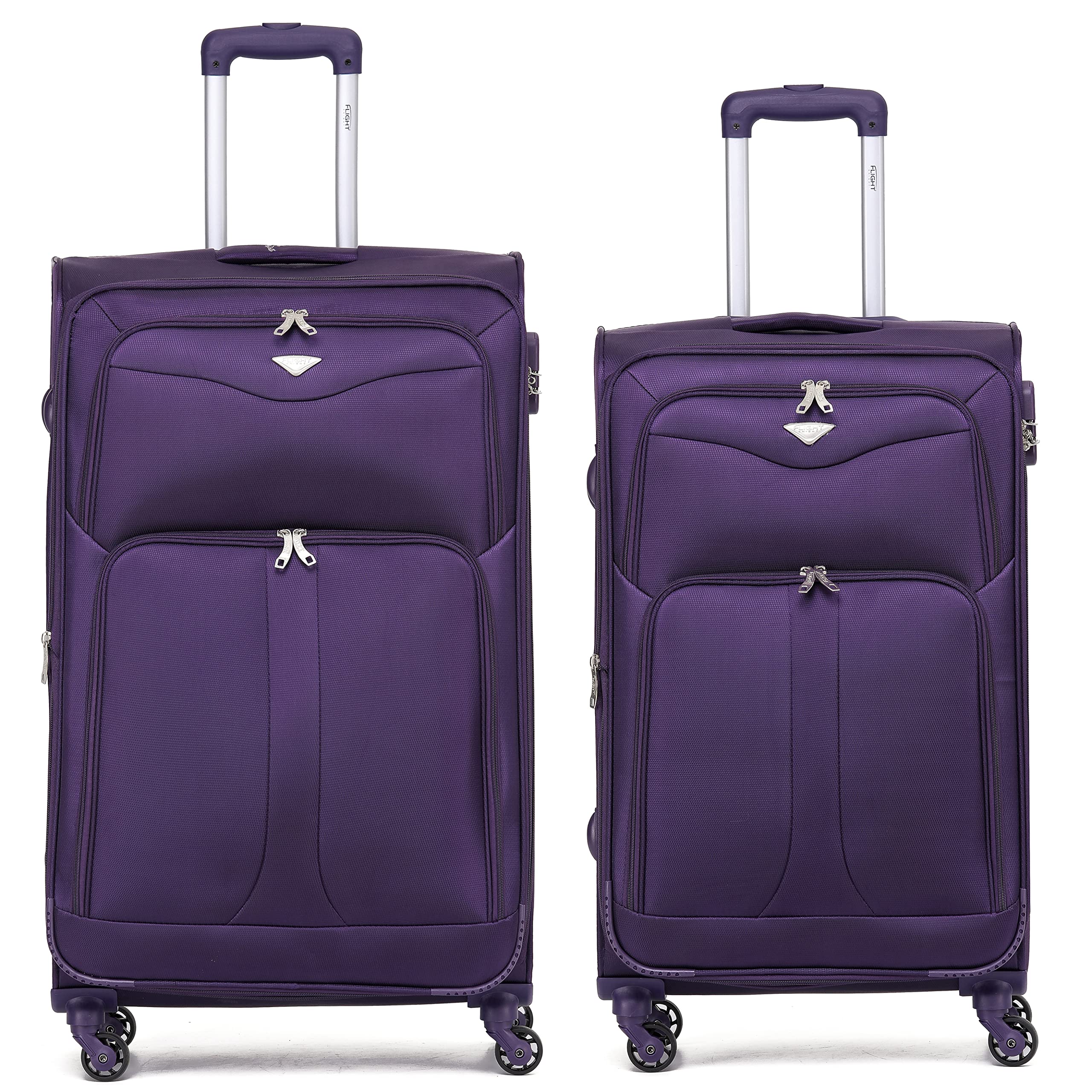 Flight Knight Lightweight 4 Wheel 800D Soft Case Suitcases Anti Crack Cabin & Hold Luggage Options Approved for Over 100 Airlines Including easyJet, BA & Many More! — view 119