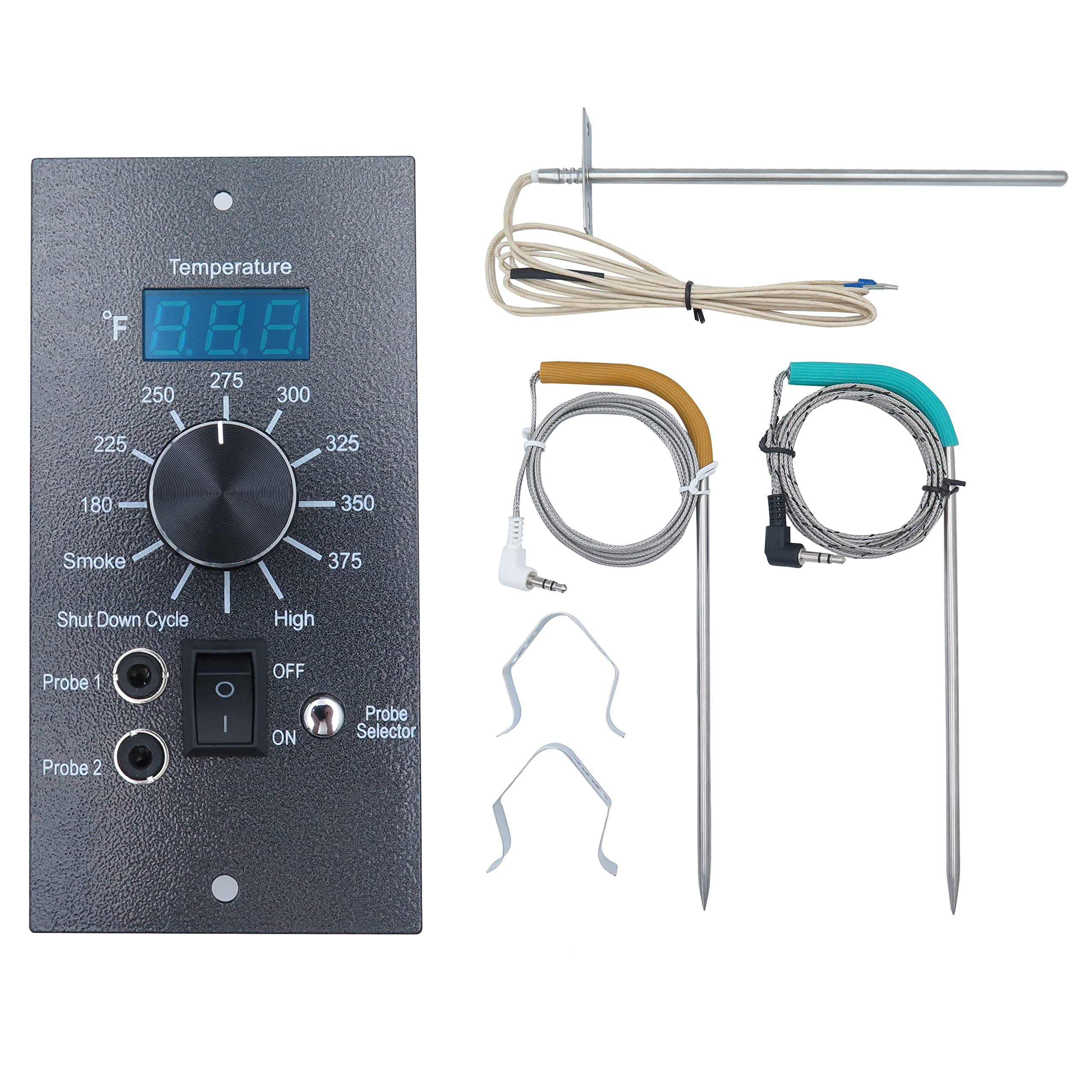 MAHUIBIN Replacement for Traeger Digital Pro Controller, Compatible with Traeger Wood Pellet Grills, with Waterproof Meat Temperure Probe 2pc and 7"