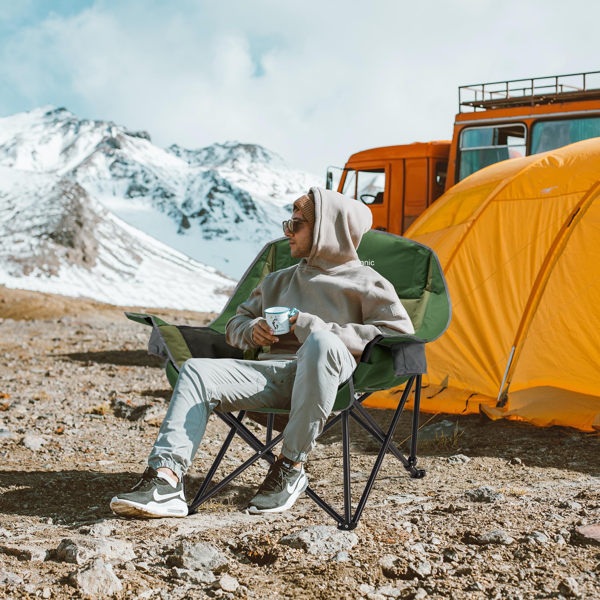 Amazon.com: Youtanic Oversized Camping Chair, Portable Folding