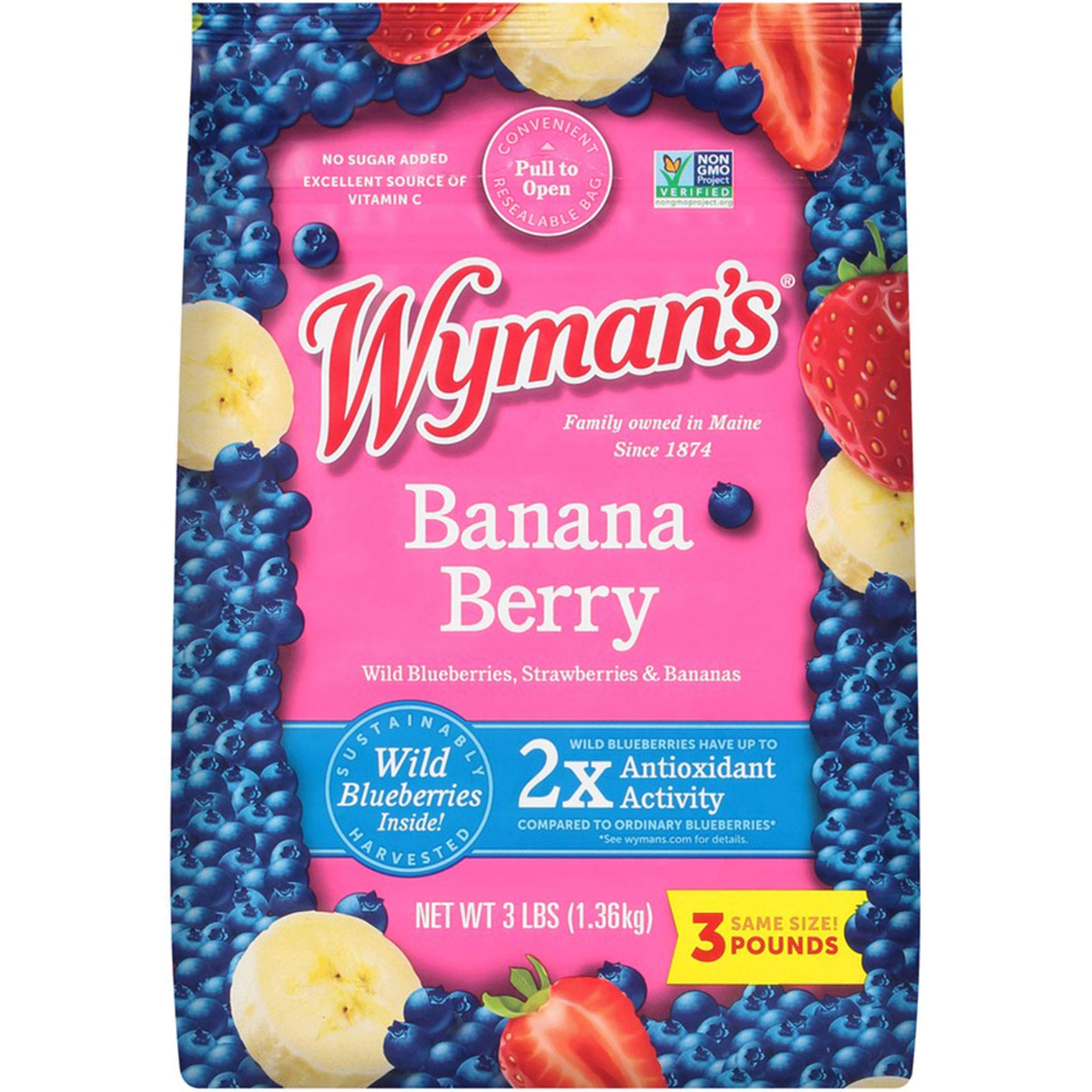 Wymans Of Maine, Banana Berry, 48 Ounce