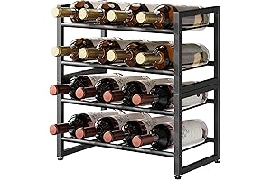 OROPY Freestanding Wine Storage Rack for Countertop or Floor