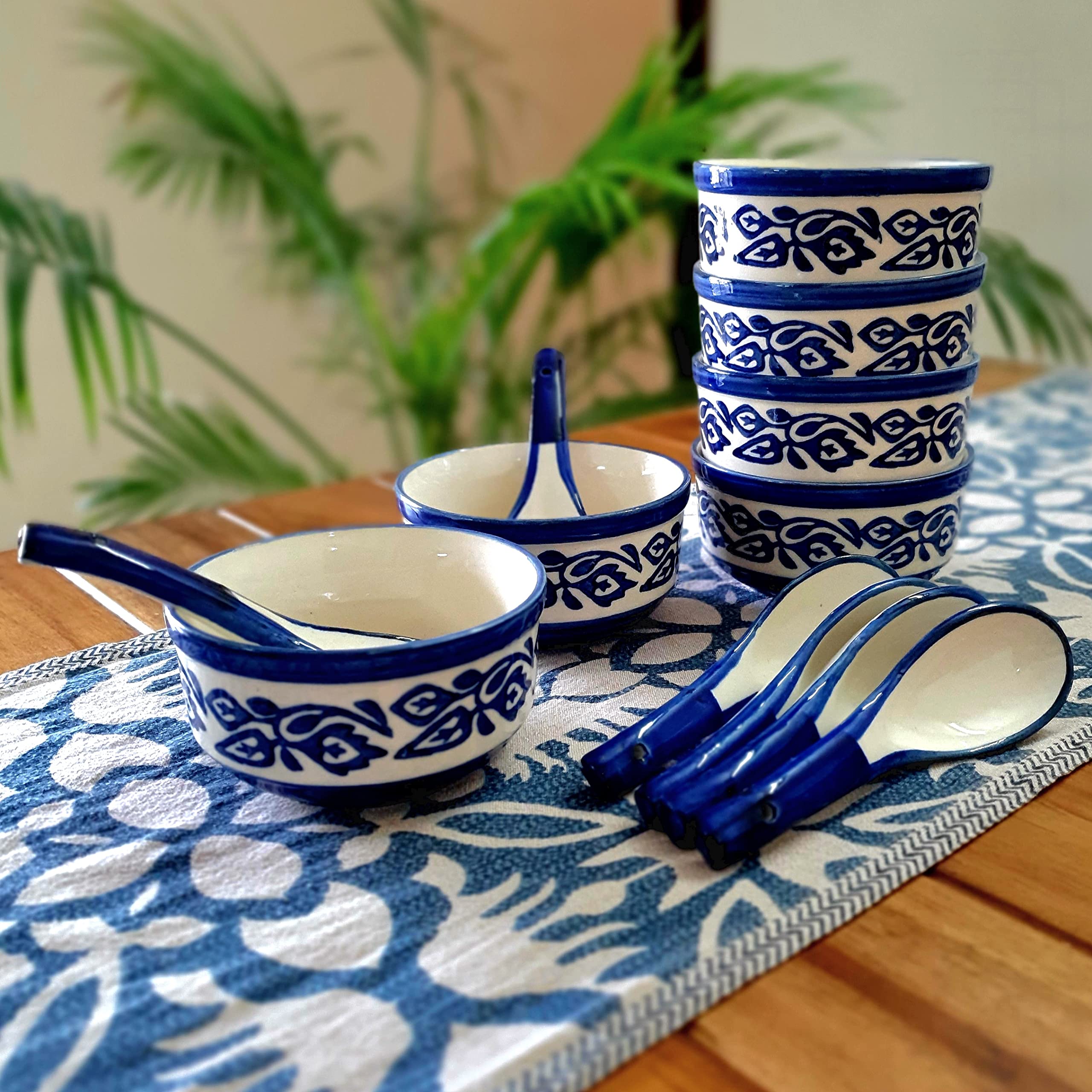 See full amazon price history chart for BACKKSPACE Retail Ceramic Soup Bowls Set of 6 with Matching Spoons | Blue Elegant Bowls for Serving | Ideal for Home and Restaurant-300ml Each BACKKSPACE Retail Ceramic Soup Bowls Set of 6 with Matching Spoons | Blue Elegant Bowls for Serving | Ideal for Home and Restaurant-300ml Each (B0B4BK54FP) Amazon Price History, Amazon Price Tracker