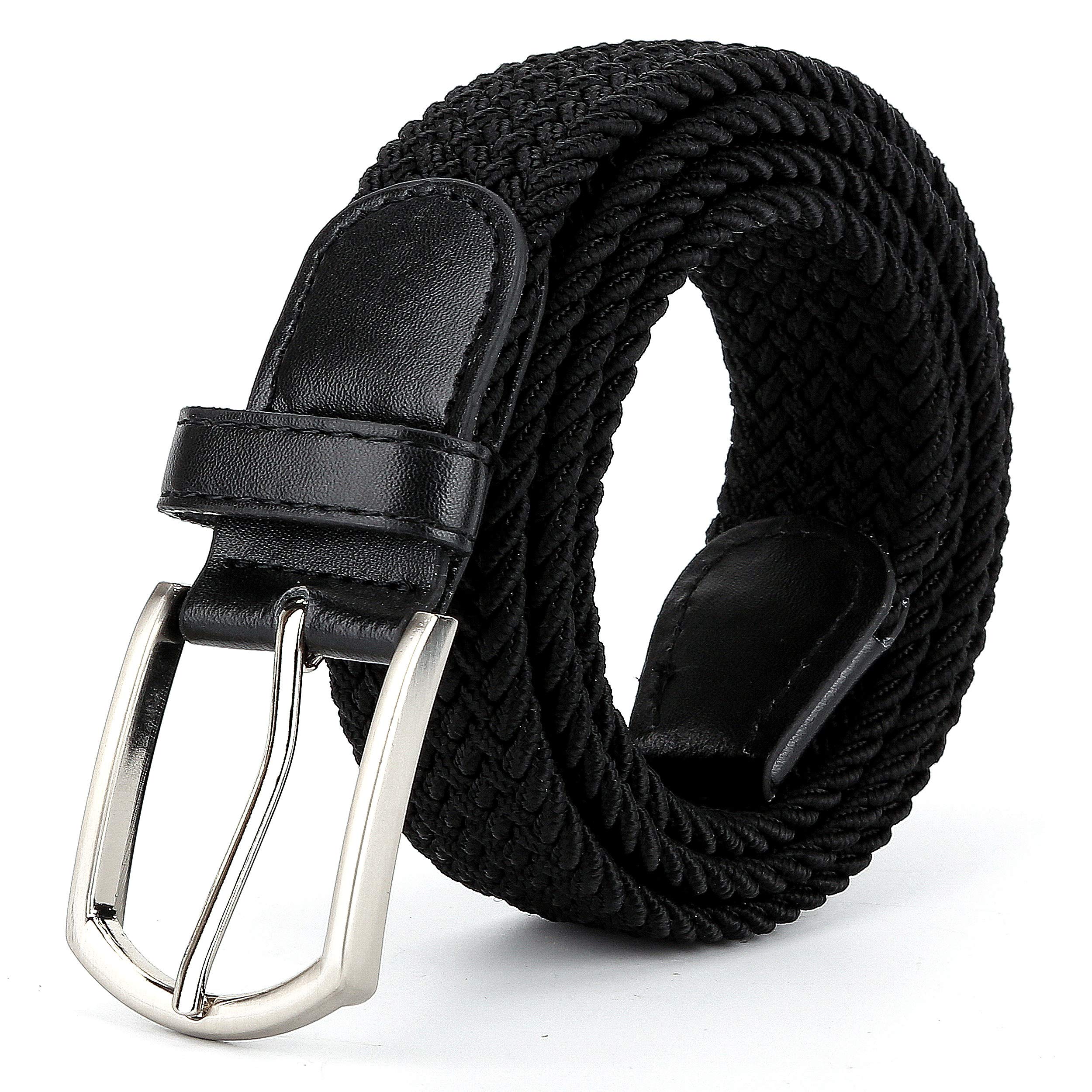radmire Braided Canvas Woven Elastic Stretch Belts for Men/Women/Junior with Multicolored-picture-29