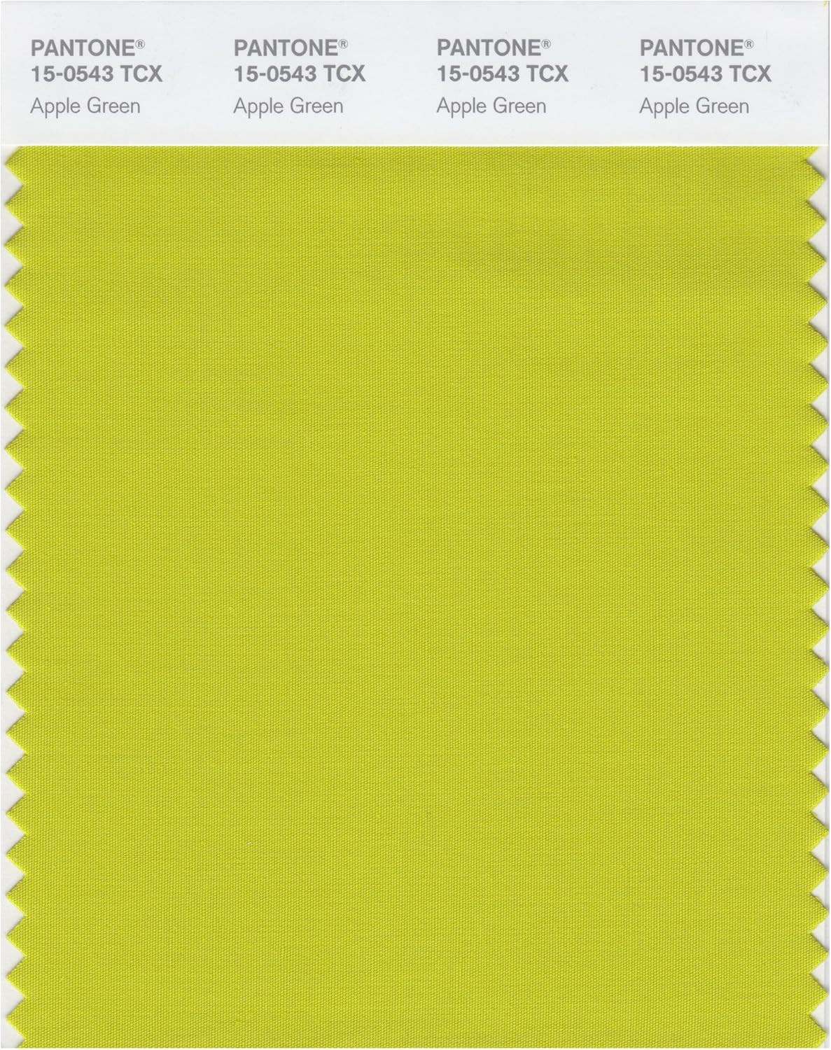 PANTONE Smart 15-0543X Color Swatch Card, Apple Green