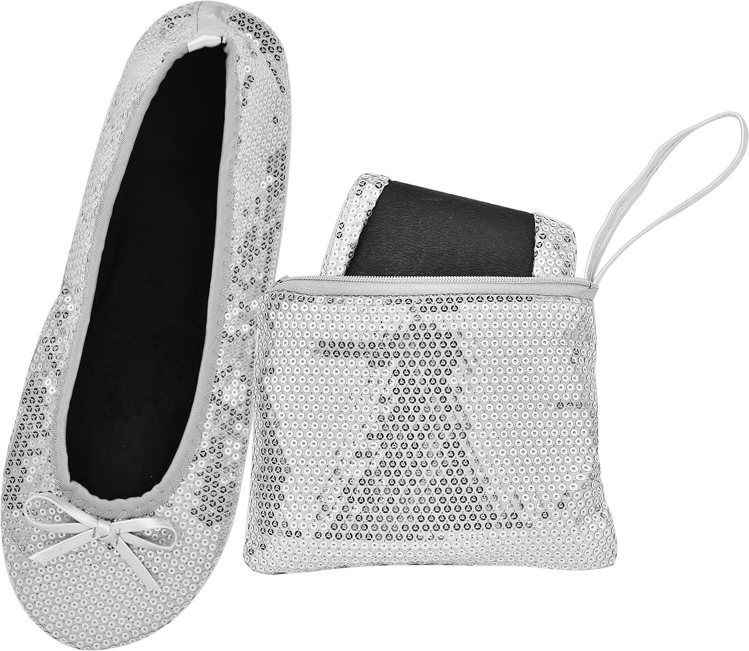 - Women's Foldable Ballet Flats – Portable Flat Shoes for Travel and Wedding that Fit in Your Purse