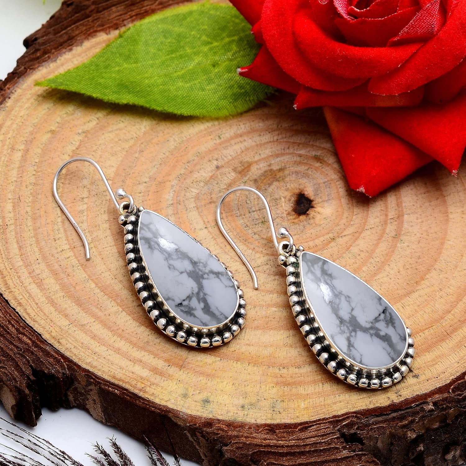 Sterling Silver Dangle Earrings For Women's Girls – Gifts For Women's Birthday Anniversary Wife Mom Girlfriend Sister Daughter – Boho Western Style Fashion Handmade Jewellery