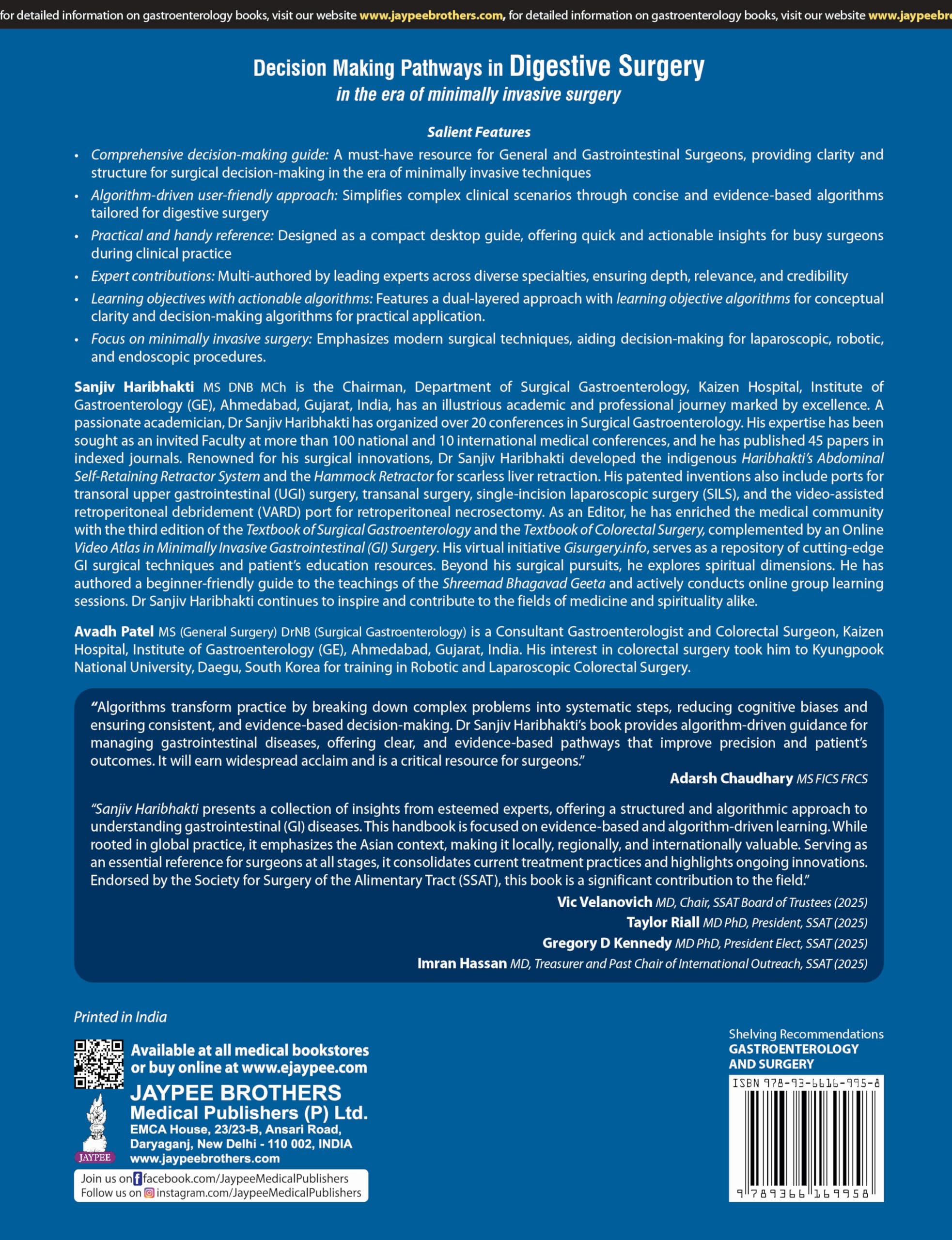 Decision Making Pathways in Digestive Surgery: in the era of minimally invasive surgery