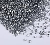 Vista 16 de Paquete de 10000 unidades de cristales de confeti dispersos para mesa de boda, diamantes acrílicos, rellenos de jarrón de diamantes de imitación