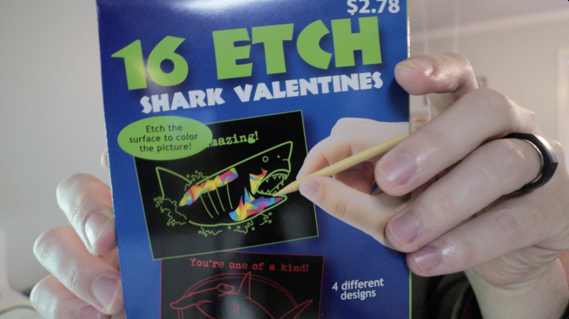 Best Boys Valentines? | 16 Etch Shark Valentine's Day Cards