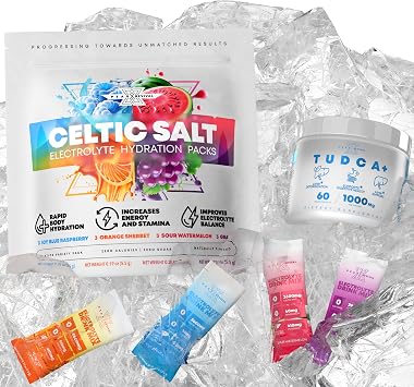 Peak Revival-X TUDCA+ 1000mg Bile Salt Supplement + Electrolytes Powder Packets 12 Electrolyte Packets