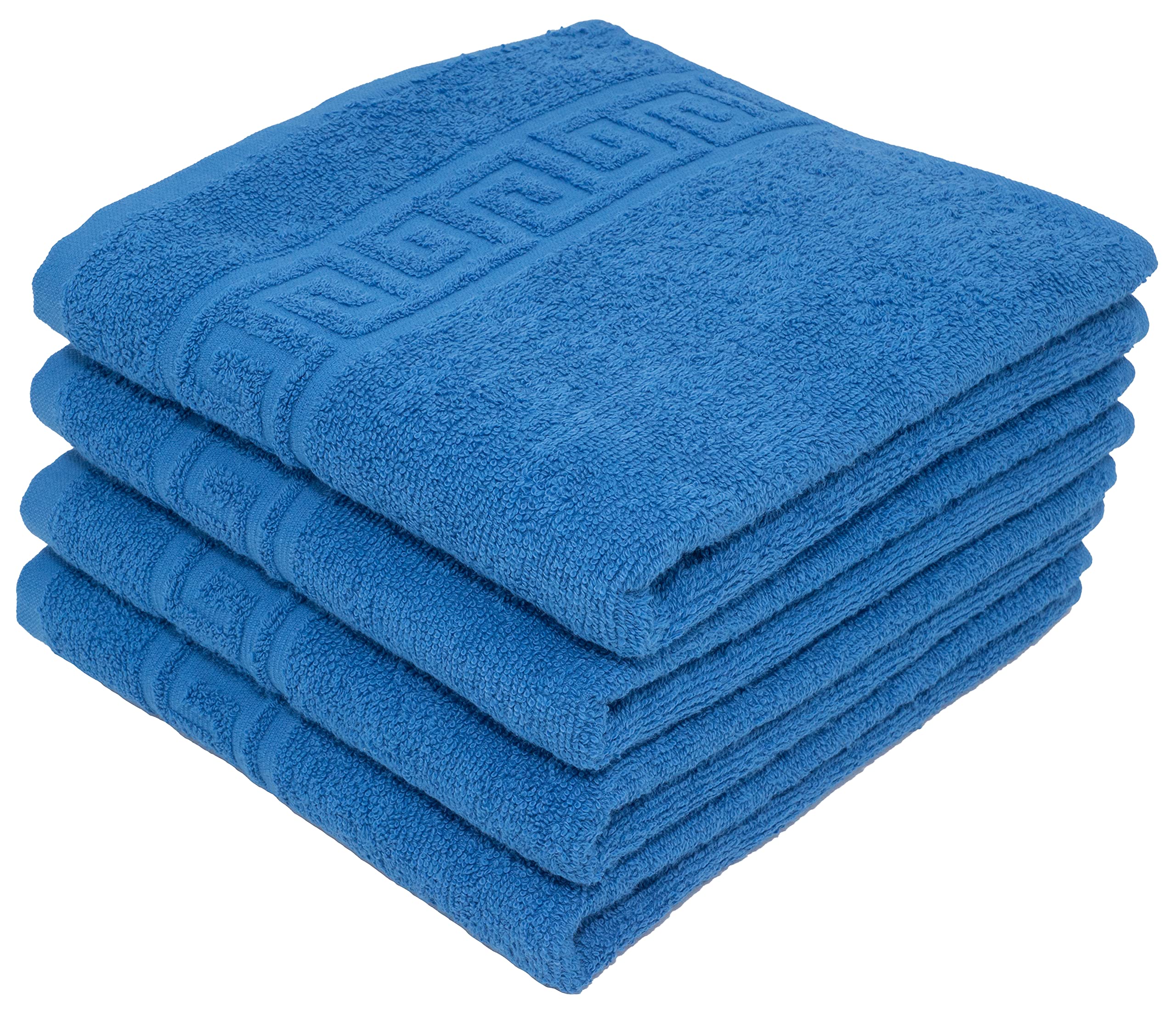 LIGHT TURQUOISE 2 X BATH TOWELS SET, 70X140 LARGE SIZE 100% NATURAL COTTON 500 GSM THICK ABSORBENT TOWEL, HOTEL QUALITY RINGSPUN — view 127