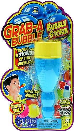 Vista 12 de JA-RU Grab a Bubble Storm - Juguete de burbujas para tocar (paquete de 6) I Hundred of Touching Bubbles Soap Solution Toy Favores I Party Favor