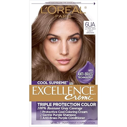 Miniatura 15 de L'Oreal Paris Excellence Cool Supreme - Coloración permanente para el cabello, color ceniza, 100 % cobertura de canas, tecnología Anti-Brass, 02