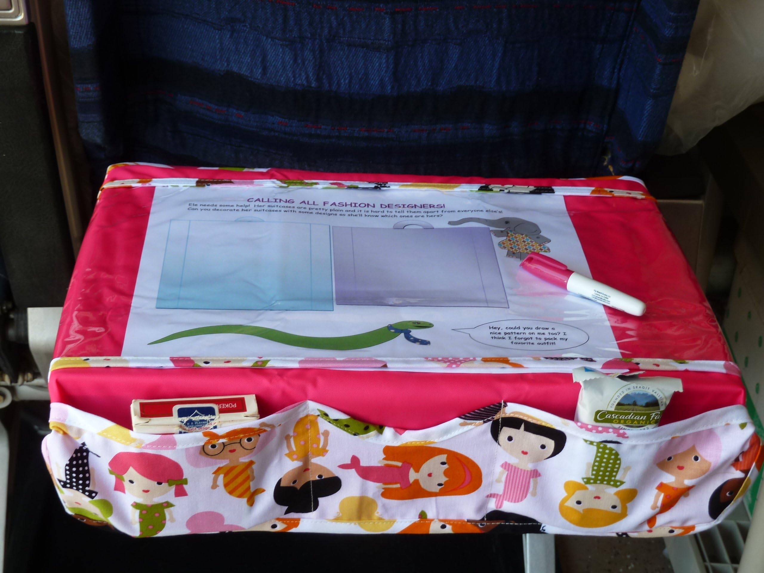 TRAYblecloth Airplane Tray Activity Cover (Pink1)