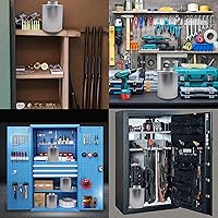 Vista 9 de Deshumidificador seguro para pistola de 28.22 oz, 1 paquete de 1.77 libras, deshumidificador recargable de gel de sílice azul a rosa