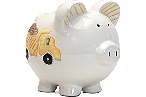 Mr. Banks Toy Truck Ceramic Piggy Bank: Fun Savings for Little Engineers