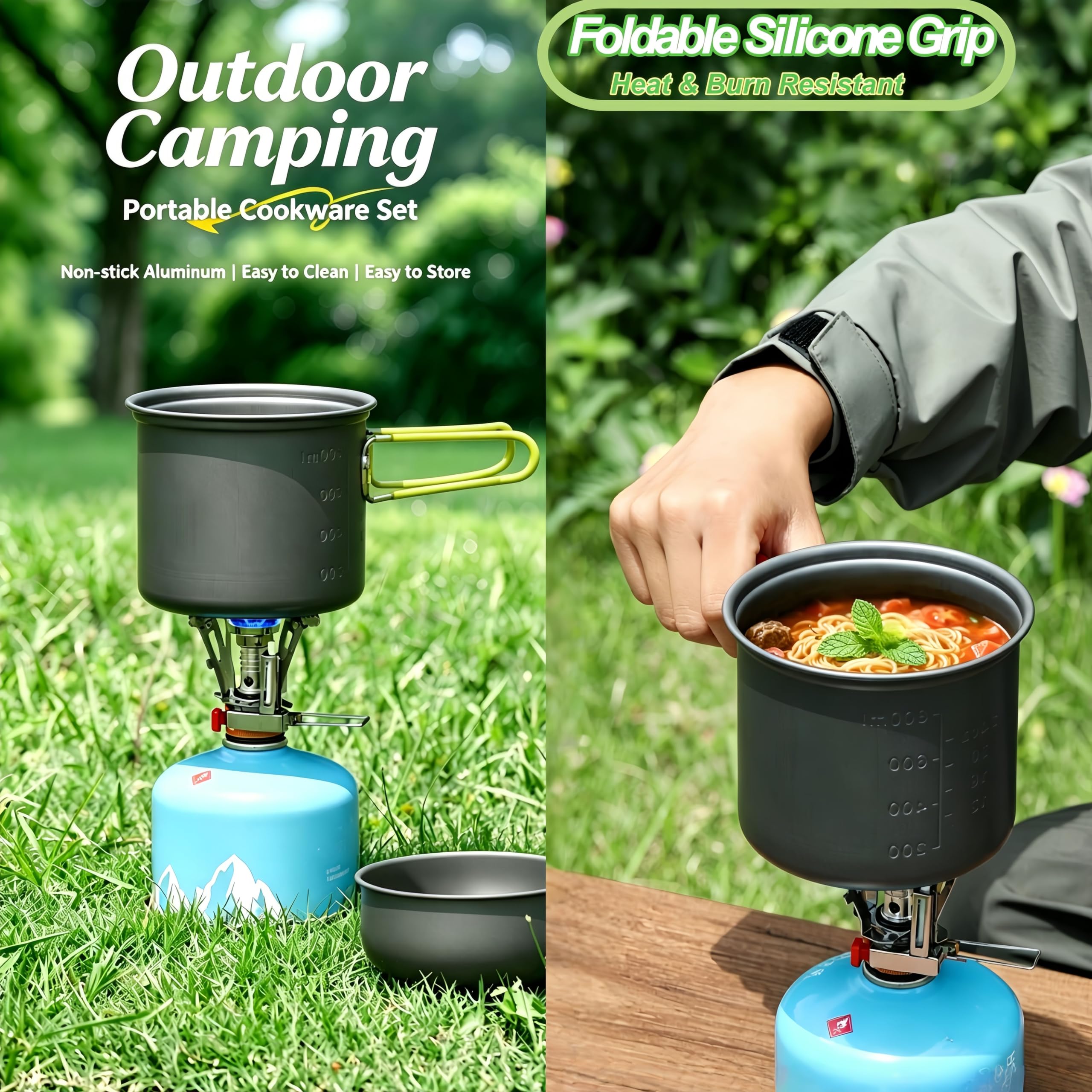 Amazon | キャンプクッキングセット 1~2人用 キャンプ用調理器具セット