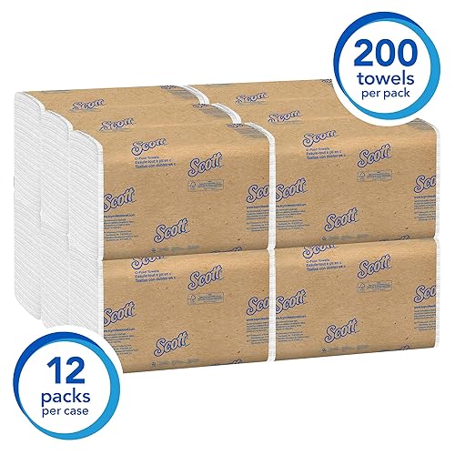 Miniatura 2 de Zama Scott toallas de papel C-Fold para dispensador, Kimberly-Clark cuidado de la salud SKU 1510, blanco, 10.125 x 13.15pulgadas., Blanco, 2400