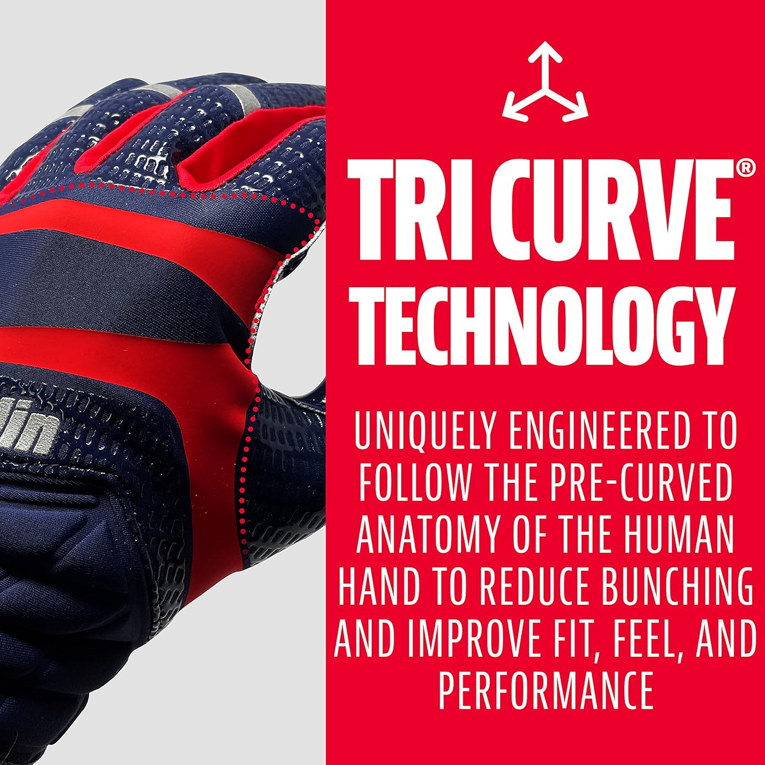 Franklin Sports Football Receiver Gloves - Adult and Youth Football Receiver Gloves - Extra-Grip Premium Football Gloves for All Ages - Hi-Tack - SFIA Approved - Image 4