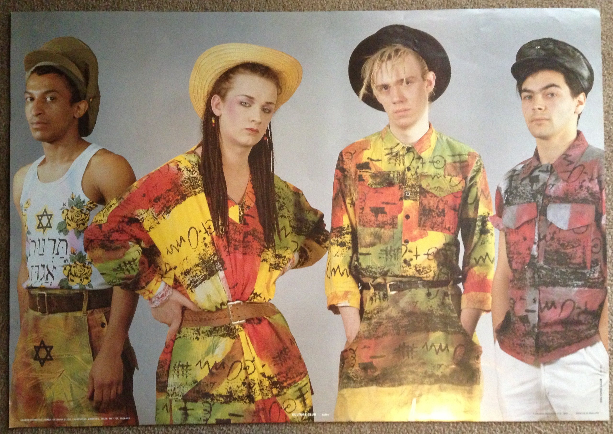 Amazon.com: Vintage BOY George Group Photo Culture Club 1982
