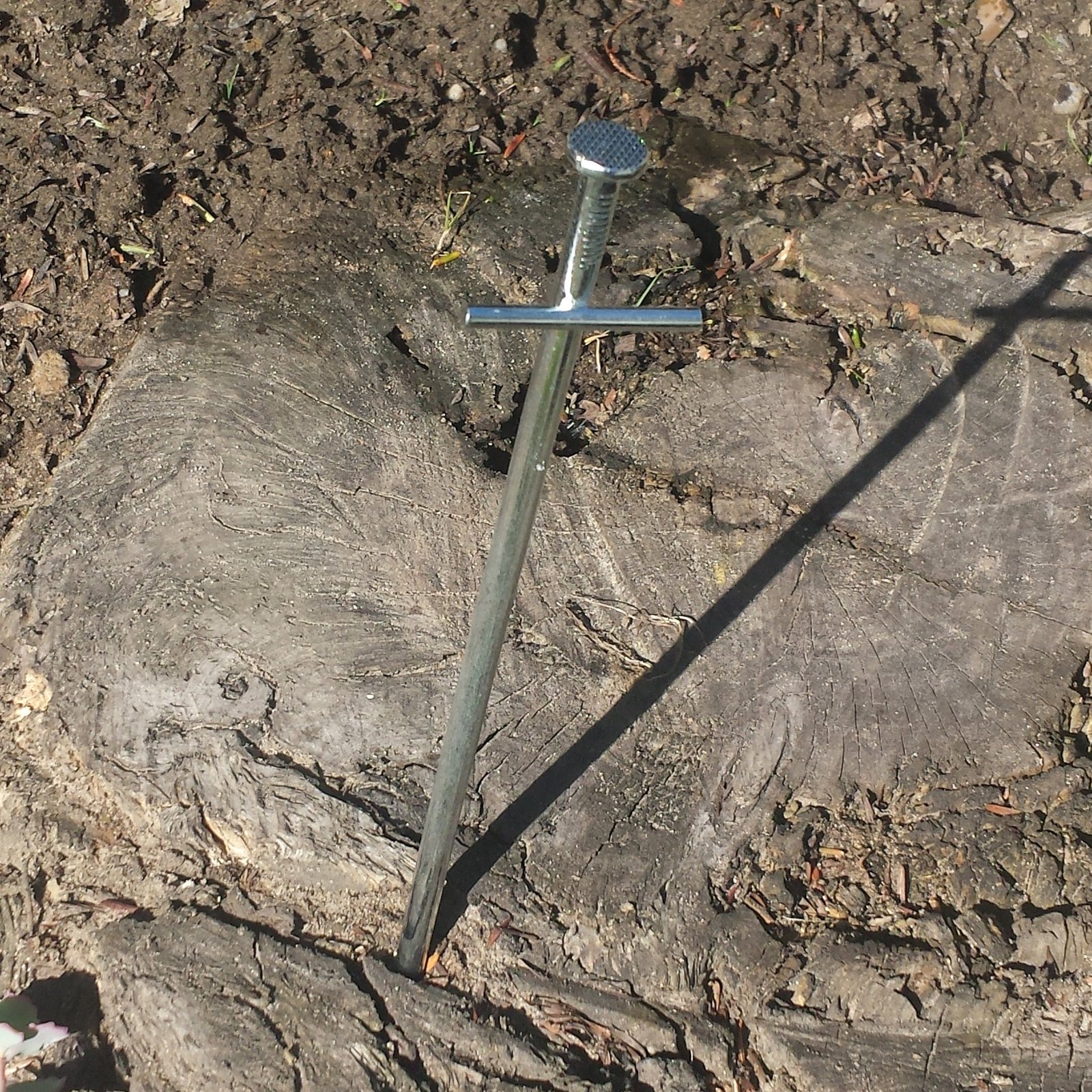 ToCi Śledzie do podłoża skalnego 23 cm, stal ocynkowana, śledzie namiotowe, gwoździe do namiotu, gwoździe do ziemi i kamienistego podłoża, zestaw śledzi: 12 sztuk