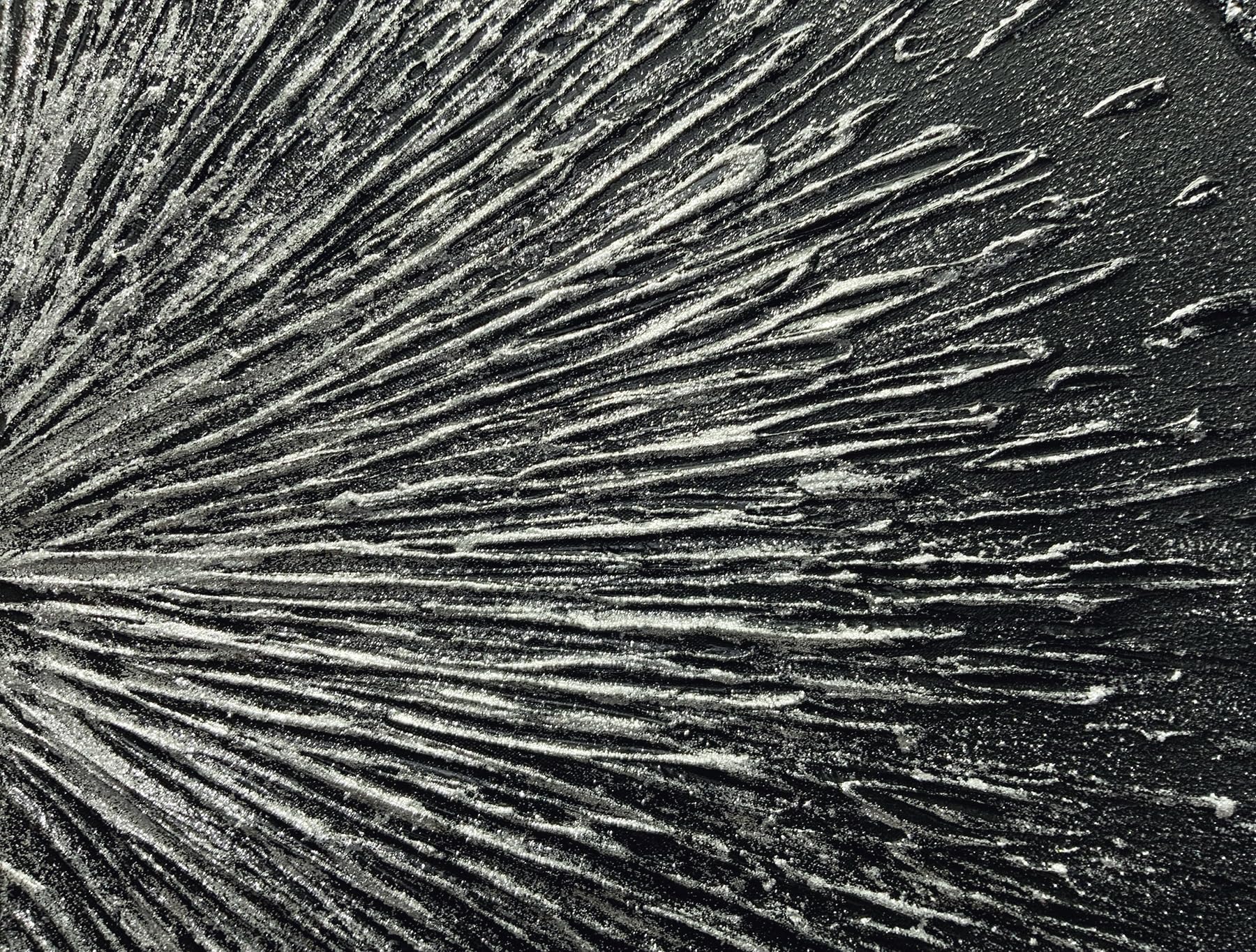 Yotree Paintings, 24x48 Inch Wall Art Oil Hand Painting 3D Hand-Painted On Canvas Abstract Artwork Black Art Wood Inside Framed Hanging Wall Decoration Abstract Painting