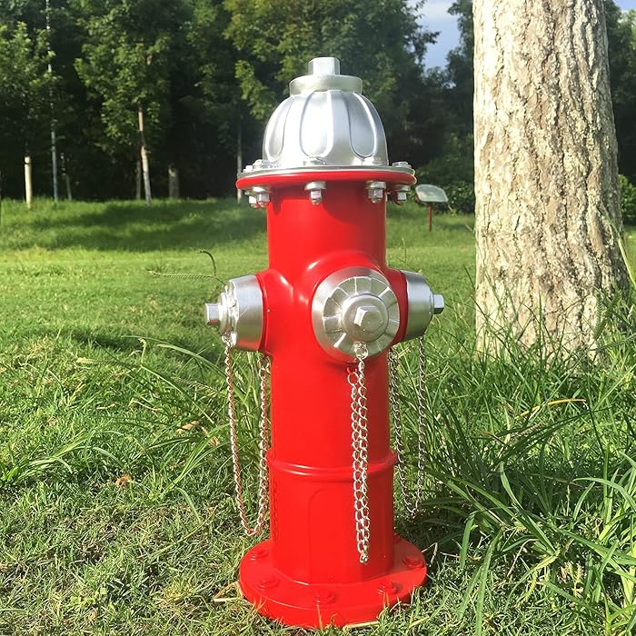 Buy Dog Fire Hydrant Puppy Statue Puppy Pee Post Gift for Fireman, Fire
