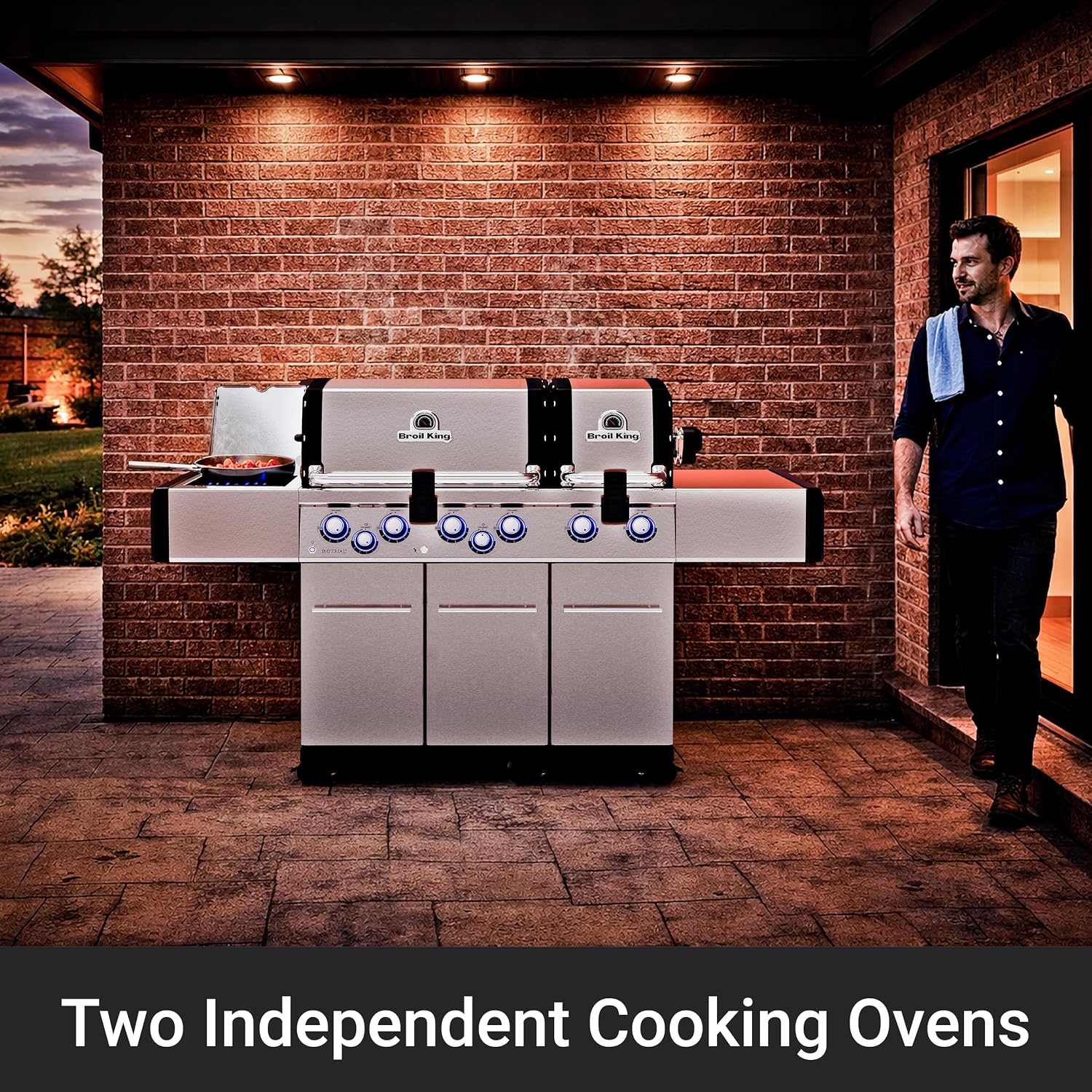 Broil King 957947 Regal S 690 Pro IR Natural Gas (NG), 6-Burner w/Infrared Side Burner, Stainless Steel