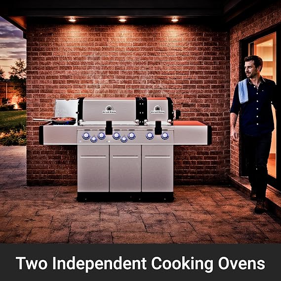 Broil King 957944 Regal S 690 Pro IR Liquid Propane (LP), 6-Burner w/Infrared Side Burner, Stainless Steel