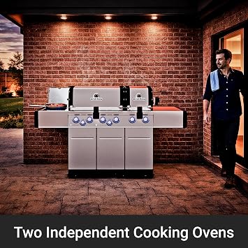 Broil King 957944 Regal S 690 Pro IR Liquid Propane (LP), 6-Burner w/Infrared Side Burner, Stainless Steel