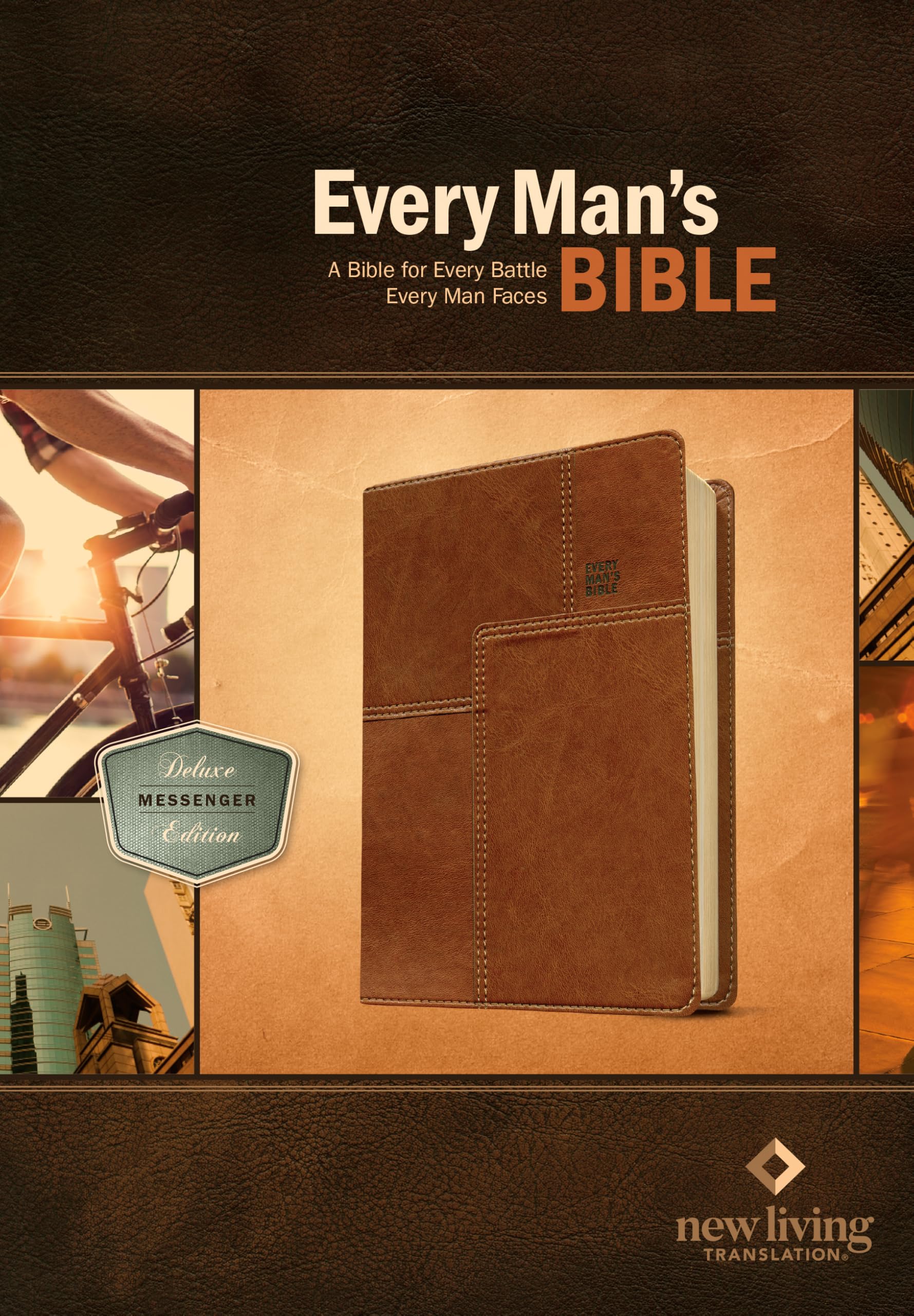 Every Man’s Bible NLT, Deluxe Messenger Edition (LeatherLike, Brown)