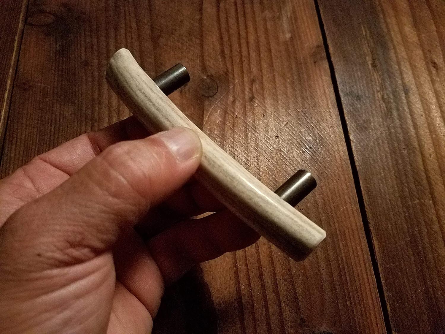 Real 4.5 inch Deer Antler Drawer Pull Long Handle Home Decor Cabinet Hardware