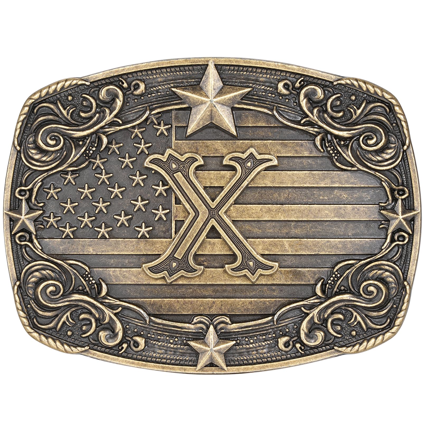 Western Belt Buckle for Men Women Initial Letter A to Z Cowboy Belt Buckle Texas Buckle hebillas vaqueras para hombre