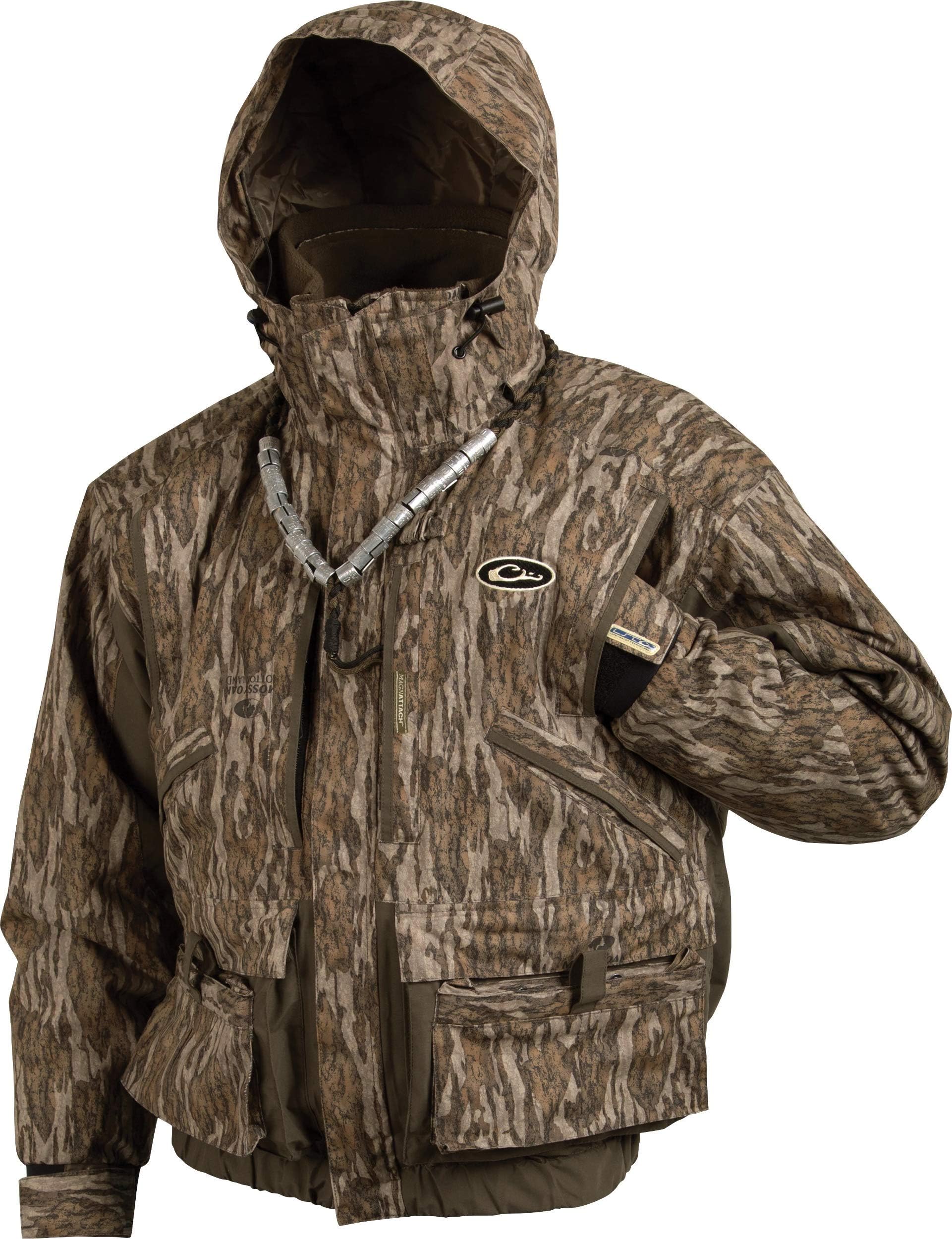 Drake Men's LST Eqwader 3 in 1 Plus 2 Waterproof Wader Coat 2.0, Mossy Oak Bottomland, XX-Large