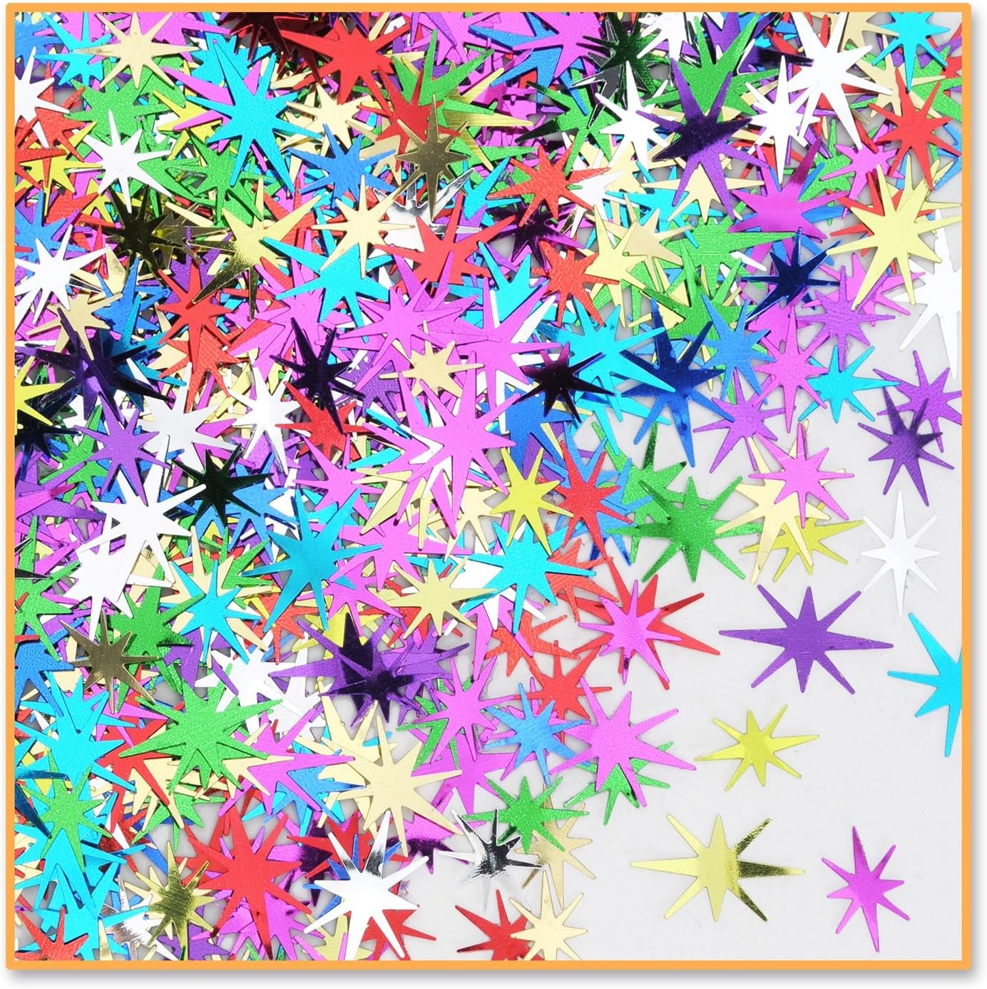 Beistle Starbursts Confetti New Year's Eve Party Supplies, Birthday Decorations, Tableware, 0.5 Ounces, Multicolored