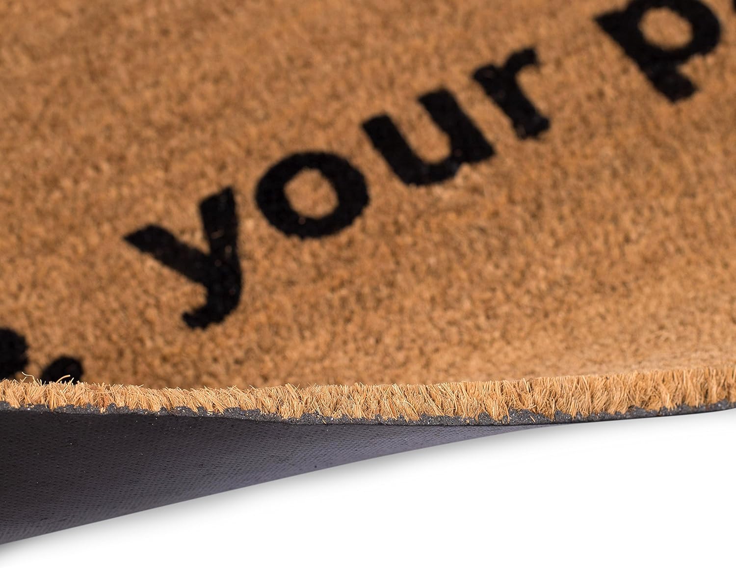 BIRDROCK HOME Wipe Your Paws Doormat - Welcome Mat for Front Door, Entryway, Porch, Patio, Garage, Backdoor - Indoor Outdoor Rug, Large Floor Mat for Shoes, House, Home, Door - 24 x 36 Inch