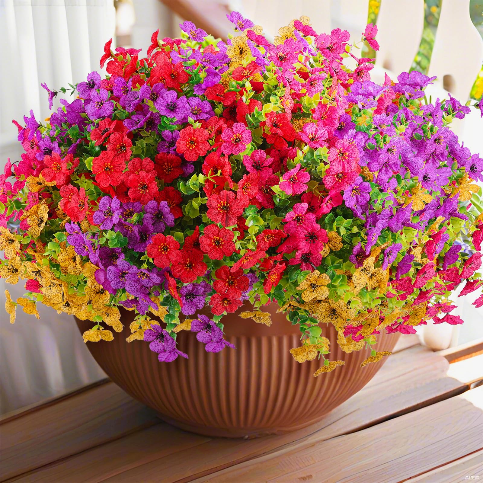 Amazon.com: Rowfad 36 Bundles Artificial Flowers Outdoors UV