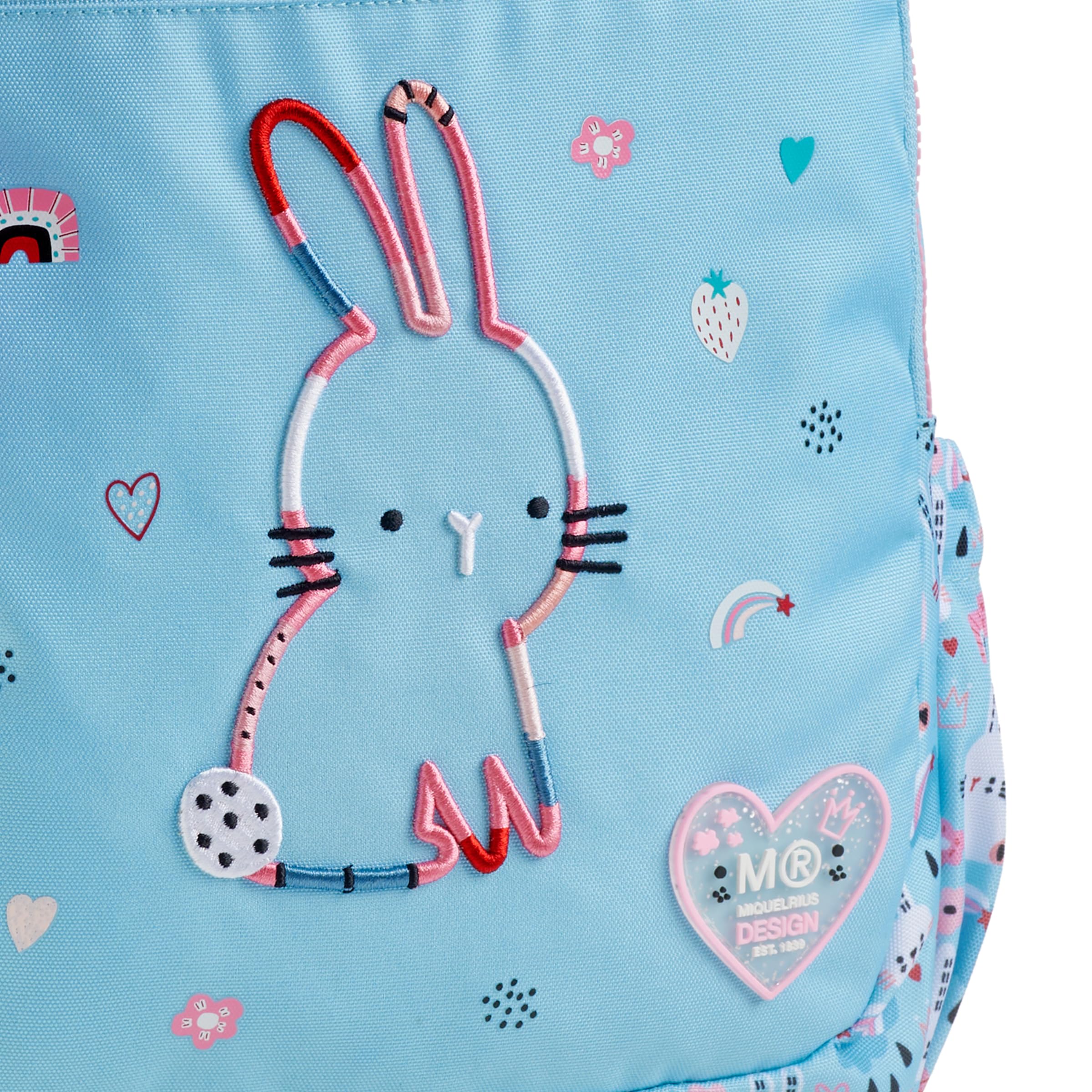 Miquelrius Bunny Bliss Triple Bliss Bliss Plecak Triple Lisboa Unisex Dzieci Niebieski, Duży, Niebieski, L