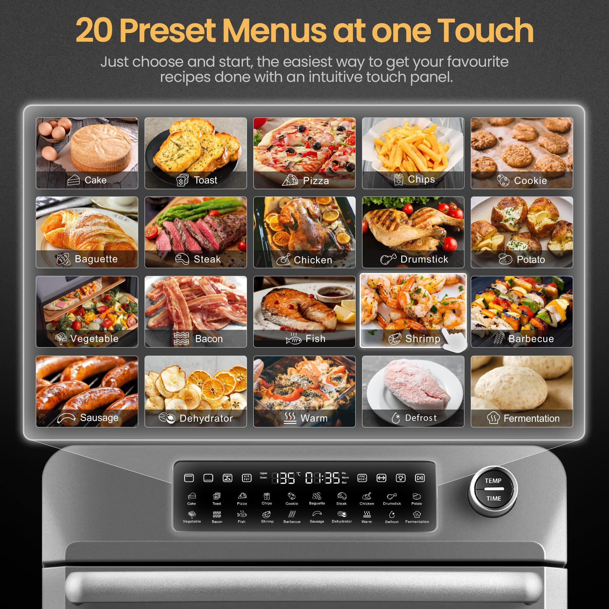 Hauswirt Air Fryer Oven 25 Litre Extra Large, Countertop Convection