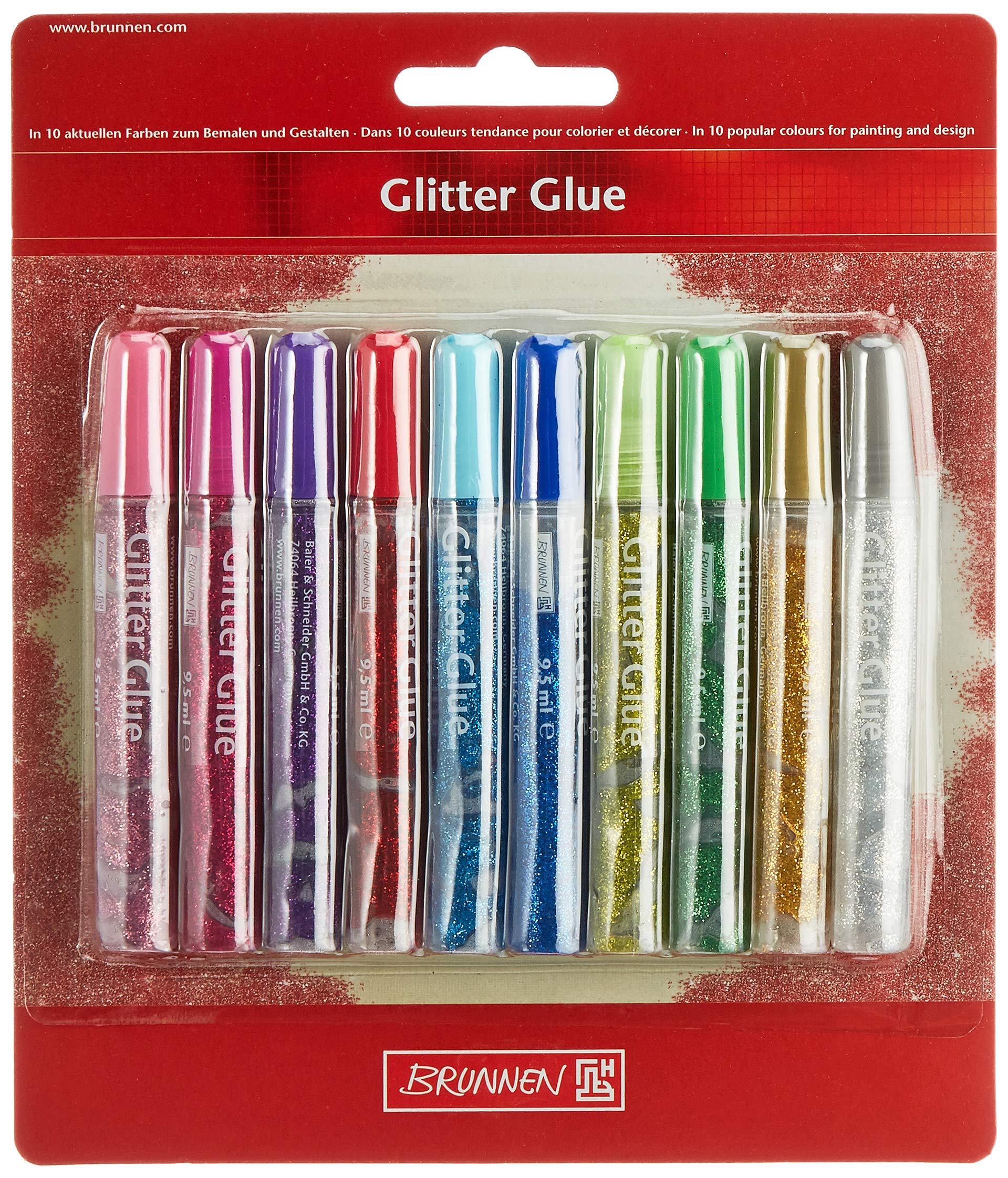 BRUNNEN 1026366700 - Glitter in MDF, colore: Bianco