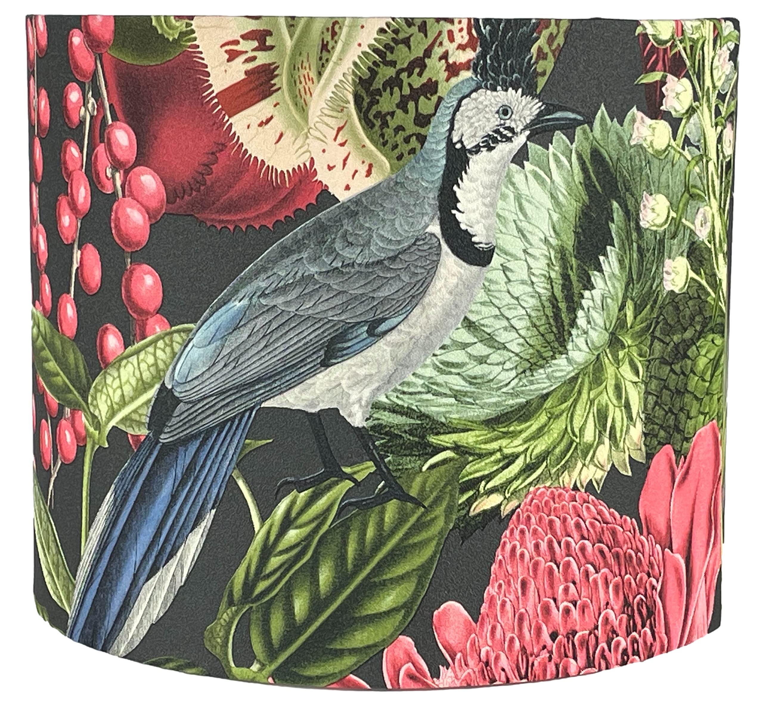 Lampshade Kings Navy Tropical Jungle Animal Lampshade Ceiling Light Shade Bird Monkey Design Theme Exotic Green Palm Leaf Botanical Print