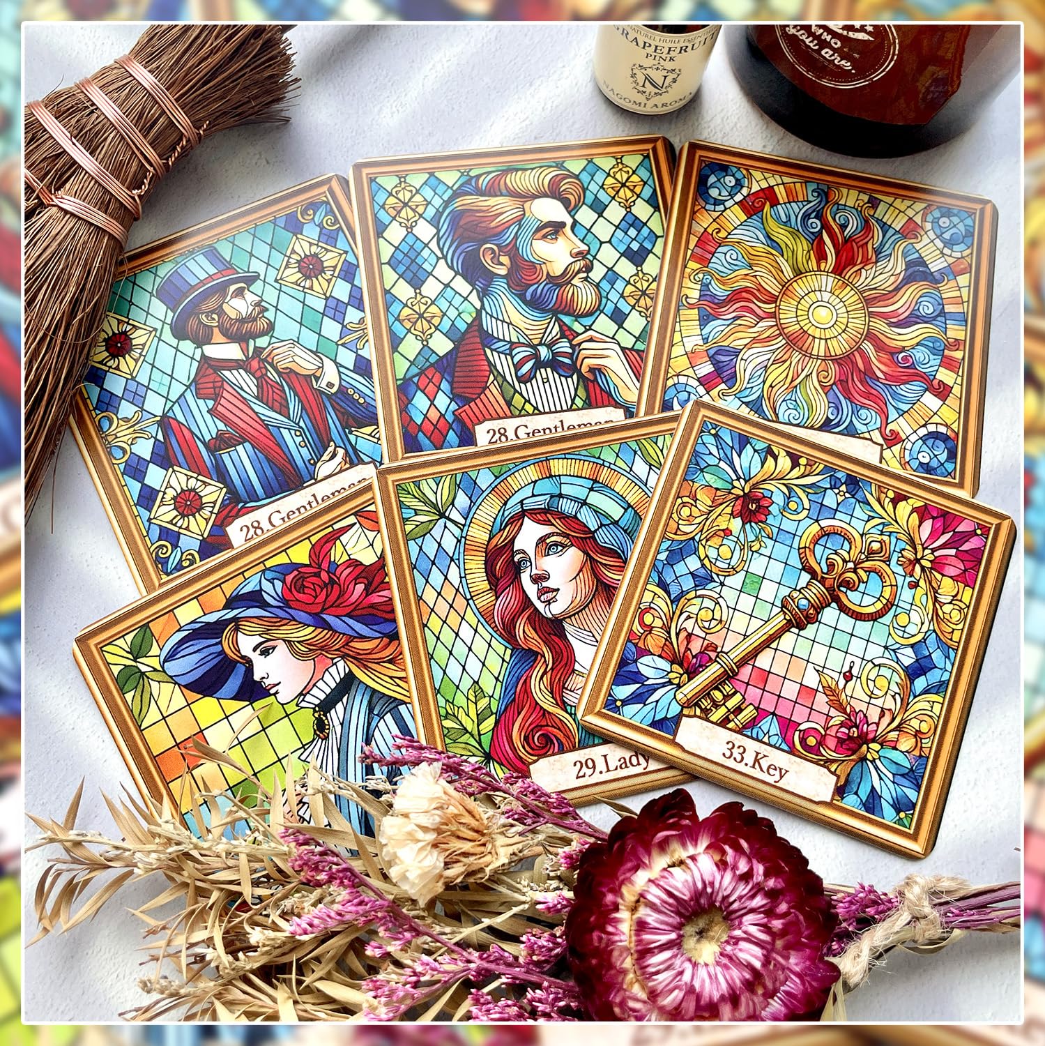 Amazon.co.jp: 【正規品】Stained Glass Lenormand ルノルマンカード