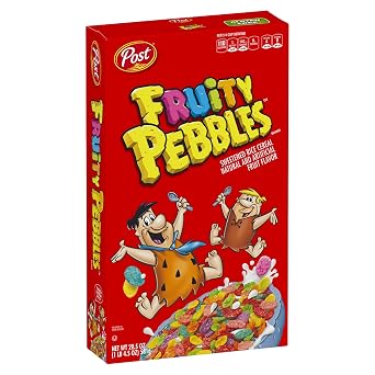 Post Fruity Pebbles Gluten Free Breakfast Cereal, 20.5 Ounce (Pack of 10)