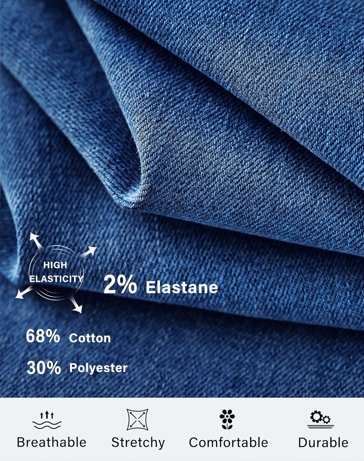 roswear Women's Ripped Denim Destroyed Mid Rise Stretchy Bermuda Shorts Jeans - Image 6