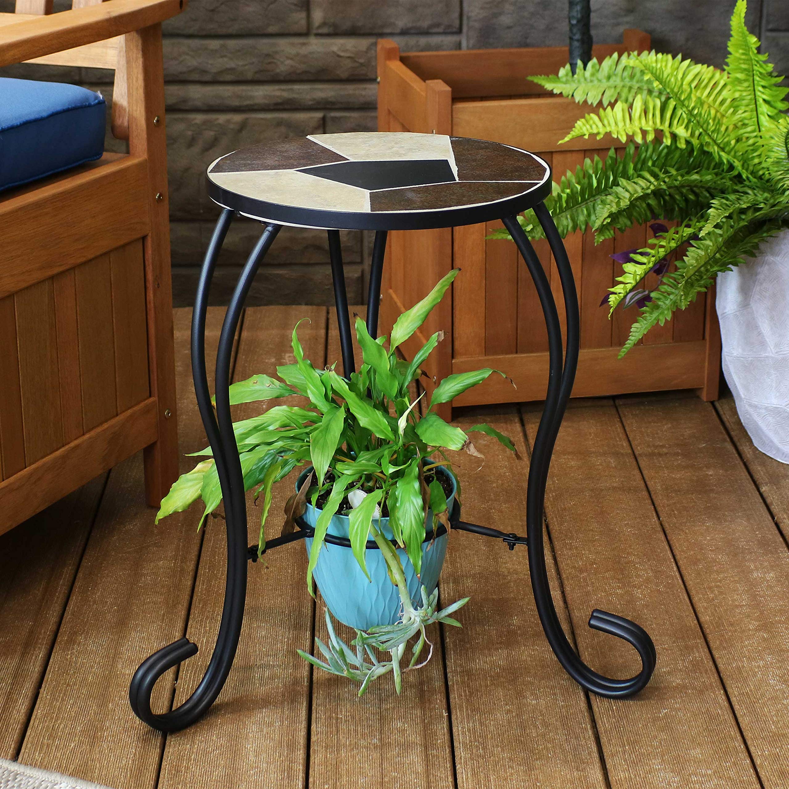 Amazon.co.jp: Sunnydaze 植物スタンド - 屋内または屋外の植物